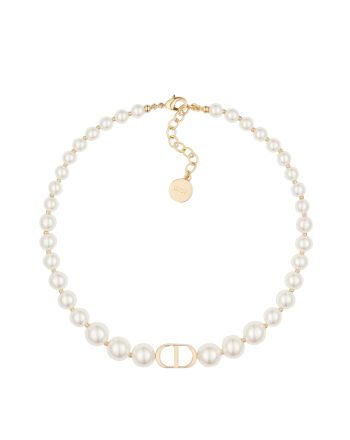 Christian Dior Women's 30 Montaigne Choker White