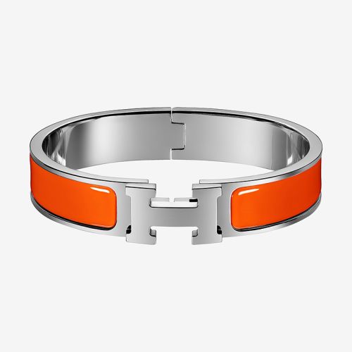 Hermes Silver Clic H Bracelet